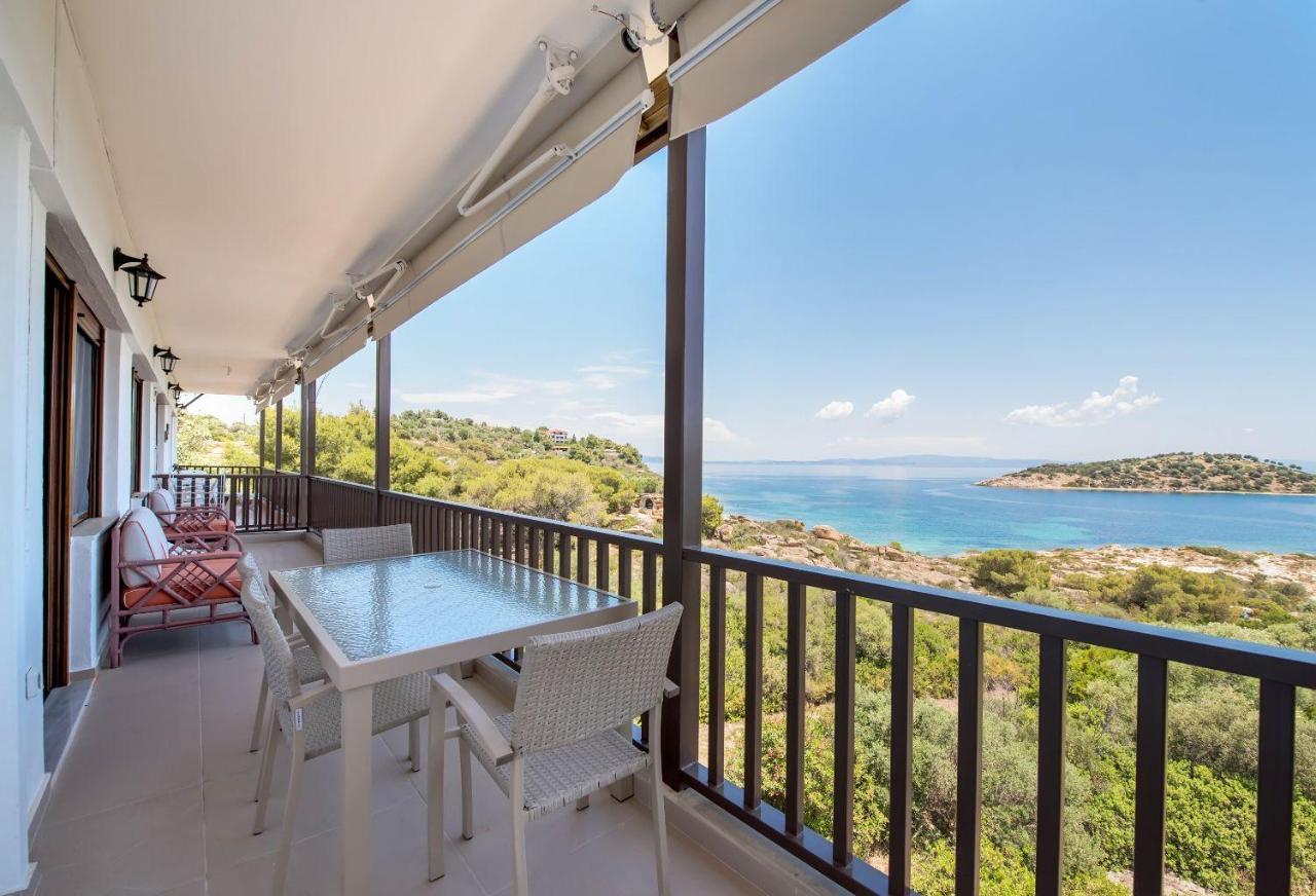 Nereus & Oceanus Beachfront Apartments, Lagonisi Beach #Feelslikehome Ормос Пангиас Екстериор снимка